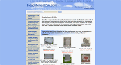 Desktop Screenshot of headstonesusa.com