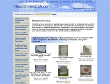 Tablet Screenshot of headstonesusa.com